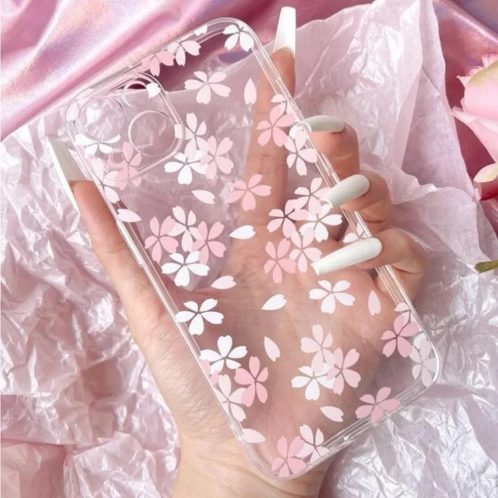 ⚠️Clearance💕iPhone 13/Pro/Pro Max Pink Flower Phone Case - Picture 2 of 4